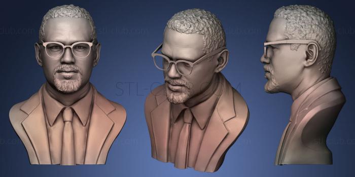 3D model Malcolm X (STL)